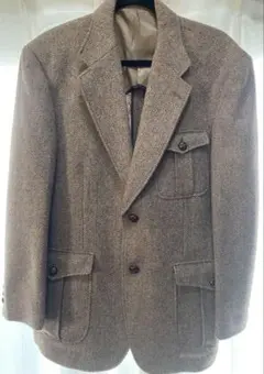 G-stage ブラウン ツイード テーラードジャケット L