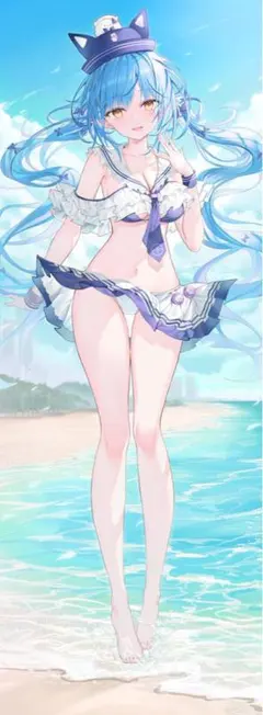 リン⭐︎ユウ 雪花ラミィ 水着ラミィ等身大タペストリー C104 - メルカリ