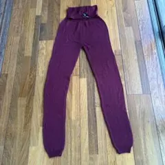 BLOCH バレエ ニットパンツ ボルドー えんじ色M