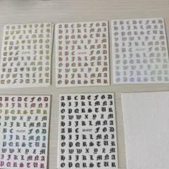 ネイルパーツシール 6枚セット