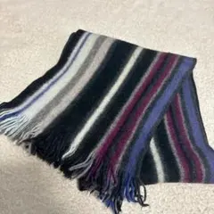 ポールスミス　マルチストライプ　ピュアニューウール　マフラー　メンズ