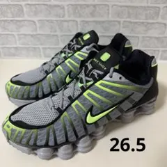 【新品】ナイキ ショックスTLウルフグレー/ブラック/ライムプラスト26.5cm