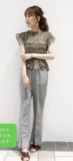 【処分値下げ】 dazzlinダズリン セミフレアプレスパンツ