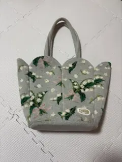 本日まで‼️FEILER フェイラー 巾着 ハンドバッグ すずらん柄 - メルカリ