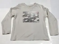 ブランシェス　長袖Tシャツ ロンT 花柄プリント ハート 130サイズ