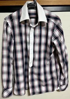 Mossimo 長袖 チェックシャツ ホワイト Lのサムネイル