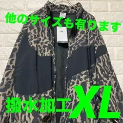 NIKE◇刺繍入り◆撥水加工◆豹柄◇ナイロンジャケット◇ユニセックス　XL