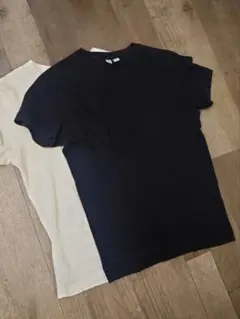 2枚セット 黒 Lサイズ 半袖Tシャツ ユニクロＵ 白Ｔ 美品