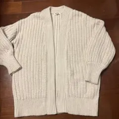 アダムエロペSALON アイボリー ニットカーディガン
