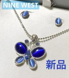 新品　NINE WEST ネックレス　ピアス　セット　箱付き