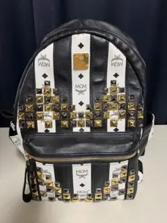 MCM スタッズバックパック ブラック/ホワイトのサムネイル