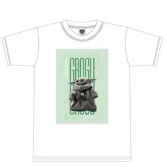 スターウォーズ　マンダロリアン アンド グローグー Tシャツ　白　Lサイズ