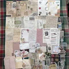 613コラージュ　ジャンクジャーナル　セット　素材　日記　紙もの　おすそ分け