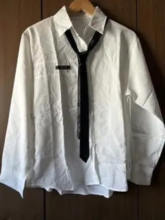 ネクタイ付き シャツ ブラウス 長袖