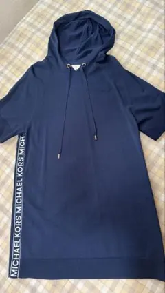 美品MICHAEL KORS パーカーワンピース M ネイビー
