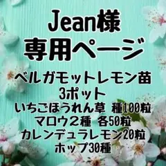 Jean様 専用ページ
