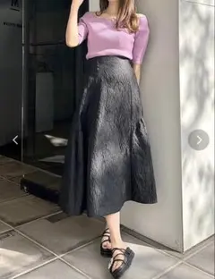 マーキュリーデュオ　ジャガードフレアスカート