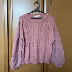 Cecil McBEE ピンクニット