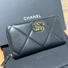 ⭐️美品 30番台⭐️シャネル CHANEL 19 財布 ブラック 定番人気♪