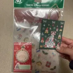 ディズニークリスマス2023 クリアファイル ふせん おまけ付き