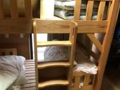 목재 이층 침대