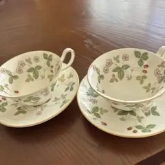 WEDGWOOD Wild Strawberry ティーカップセット