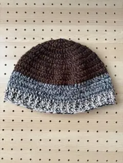 ハンドメイド　ビーニー　ニット帽