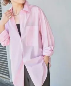 plage プラージュ OX Poncho シャツ ピンク - メルカリ
