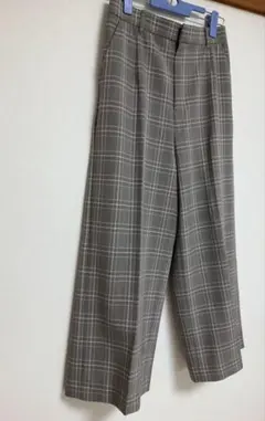 ◆送料込み◆ 美品‼︎ チェック柄 ワイドパンツ　コムサ　7号