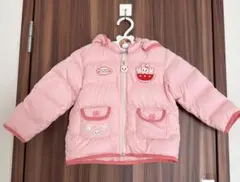 【美品】ミキハウス　うさこ刺繍　ダウンジャケット