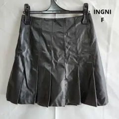 INGNI フェイクレザーミニスカート F