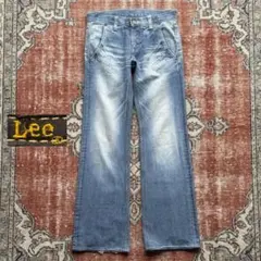 00s Lee フレアデニムパンツ ジーンズ ベルボトム ローライズ 古着のサムネイル