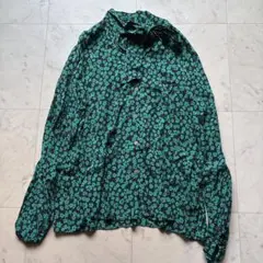 ジャーナルスタンダードレサージュ ボウタイフラワーブラウス グリーン