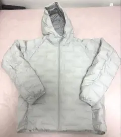 ユニクロ　PUFFTECH フード付きダウンジャケット XL ライトグレー