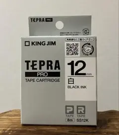 【新品】テプラテープ TEPRA 白色 12mmのサムネイル
