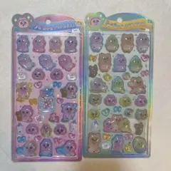 正規品 おぱんちゅうさぎ うるちゅる ポップシール 2枚セット