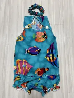 サイパン購入　サンドレス＆パンツ　シュシュ付き