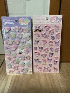 サンリオ　ぷくっとシール　キャラクター立体シール2セット