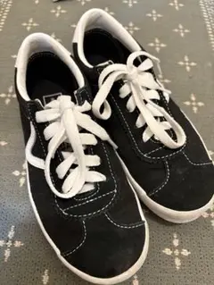 VANS ブラック スエード スニーカー　20センチ