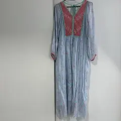 ヌキテパ Dot Dobby Bouquet Long Sleeve Dress - メルカリ