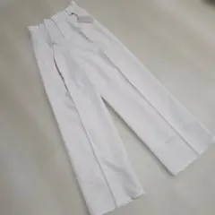 【新品未使用】MINERTÉ(ミネルテ)ダブルタックルーズワイドパンツ