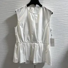 【タグ付き新品】マカフィー　クリスピータフタ　ノースリーブブラウス