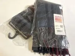 ★新品未使用★ユニクロ“HEATTECHマフラー”チェック柄