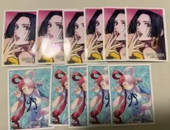 ワンピースカードゲーム リミテッドカードスリーブ ボア・ハンコック ウタ　セット