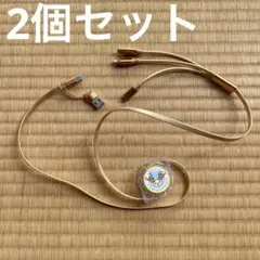 2個セット 3in2巻き取り式USB充電ケーブル けんけつちゃん