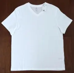 H&M Vネック半袖Tシャツ メンズ Mサイズ ホワイト【新品未使用】