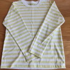 無印良品 キッズ 長袖カットソー ボーダー 130