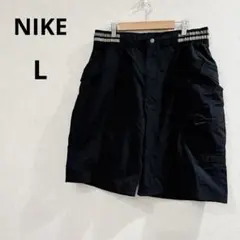 【NIKE】ハーフパンツ　カーゴショートパンツ　ブラック　Lサイズ