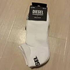 DIESEL アンクルソックス UK 6-8 ホワイト3足セット25-27cmのサムネイル