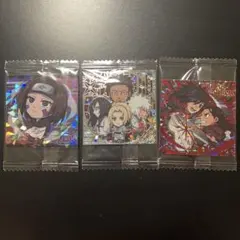 NARUTO疾風伝 にふぉるめーしょん 忍界シールウエハース 3枚セット